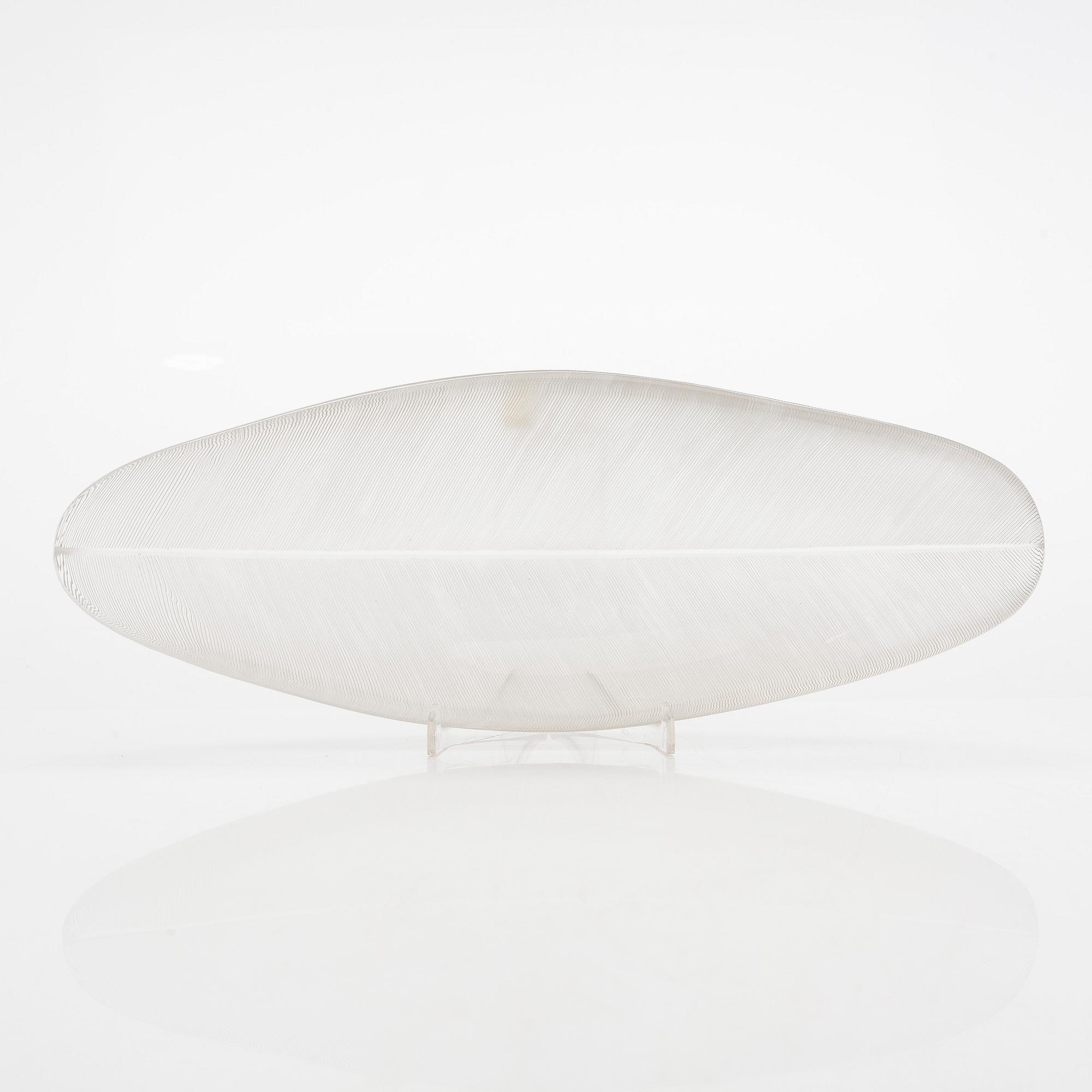 Tapio Wirkkala, konstglas, 3869, "Sulka" (Fjäder), signerad Tapio Wirkkala, Iittala -57.