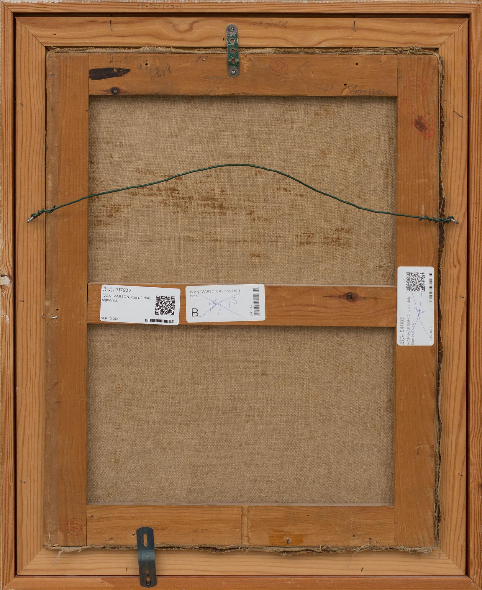 IVAN IVARSON, olja på duk, signerad.