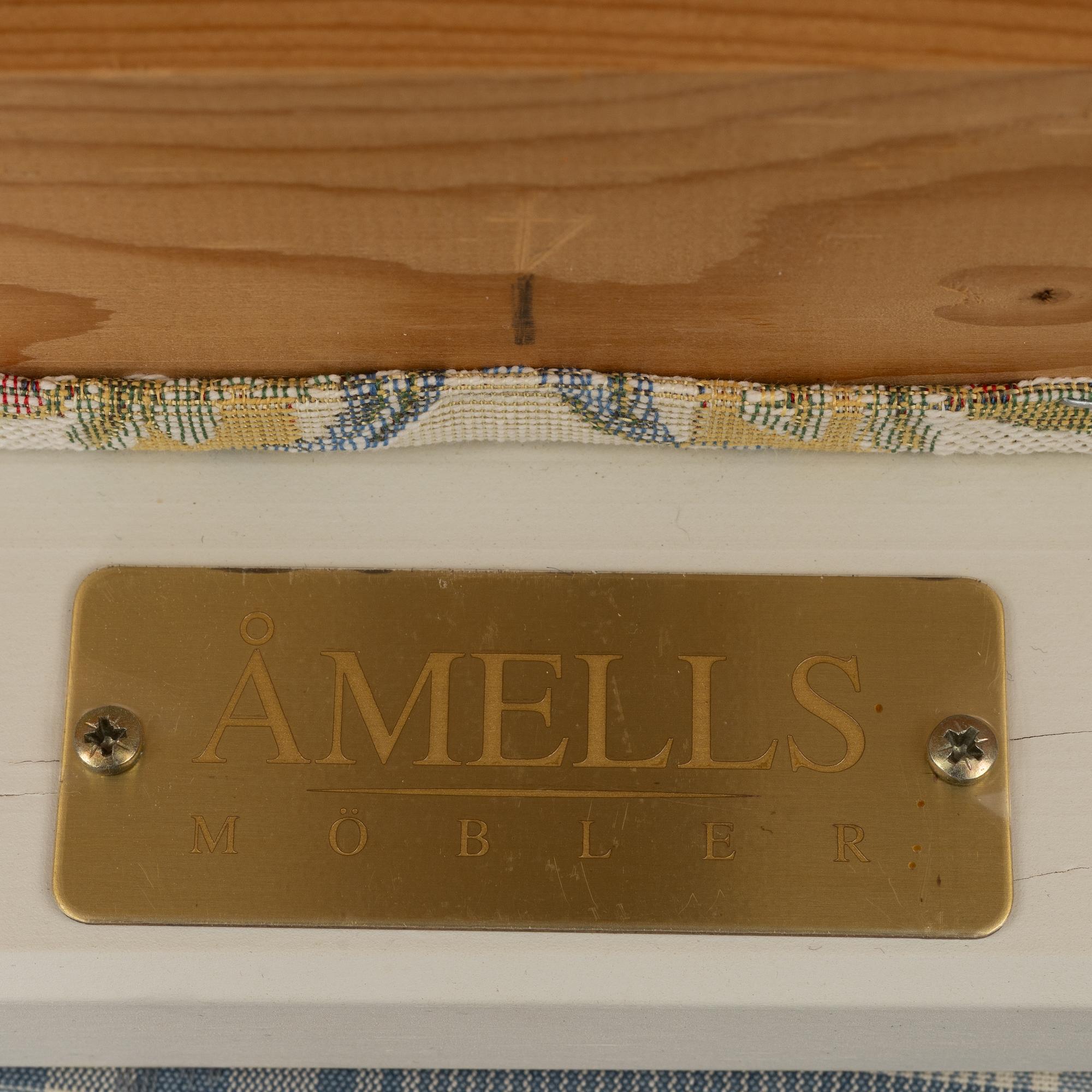 Stolar, 8 st samt en taburett, gustaviansk stil, "Svenska modellen", delvis Åmells, 1900-talets slut.