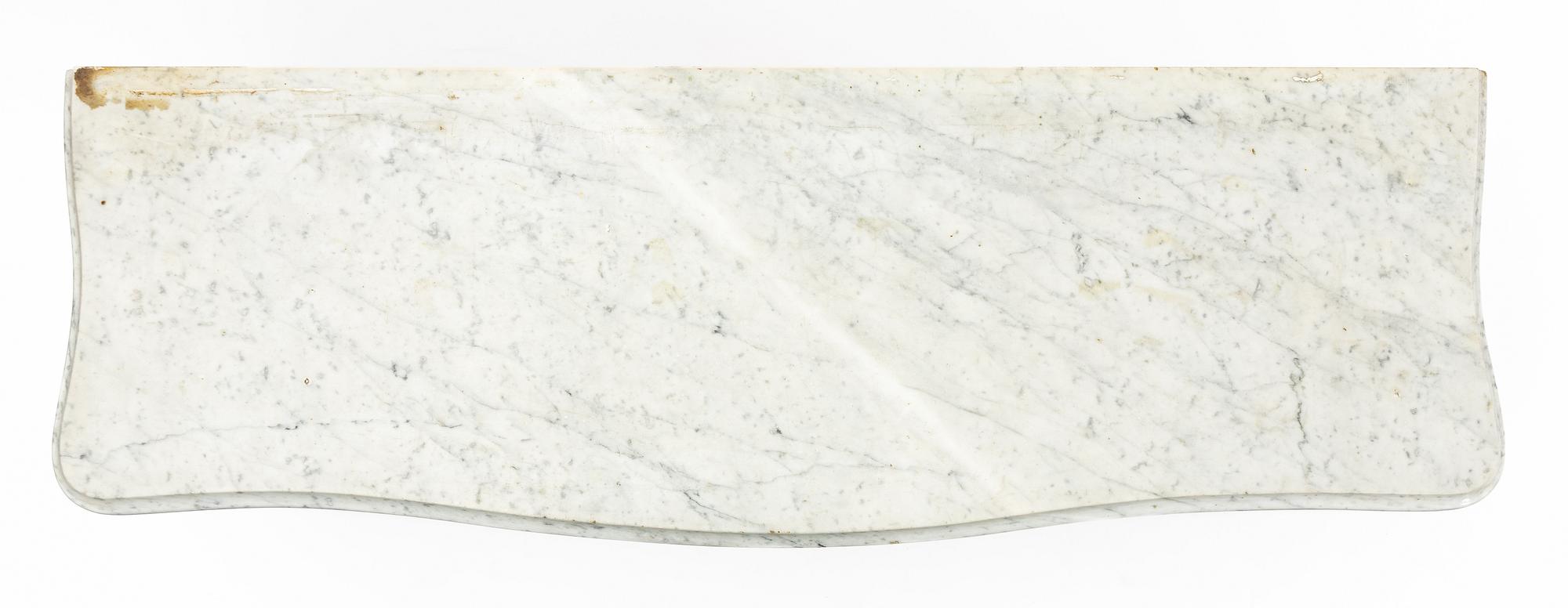 Mirror with console table, Rococo-revival, circa mid-19th century.