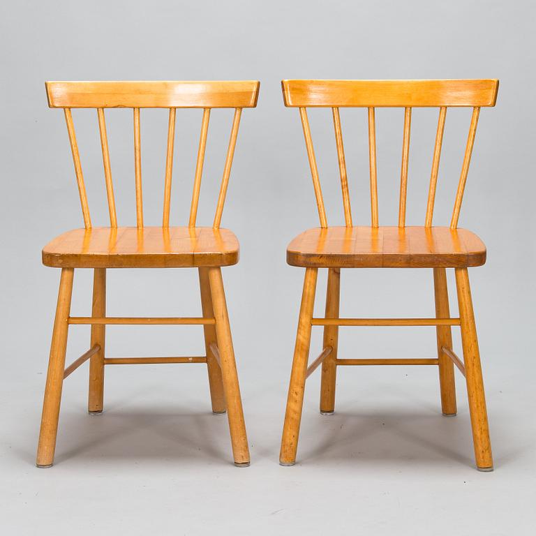 Aino Aalto, stolar, 4 st, modell 641 för Tornator Oy 1940-tal.