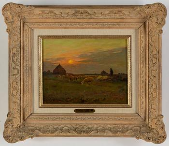 CHARLES LEFEVRE, oil on panel, signed Ch. Lefevre.