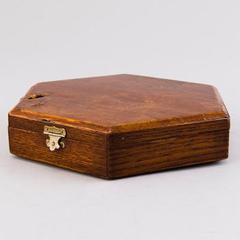 A Fabergé wooden box, Russia early 20th Century.