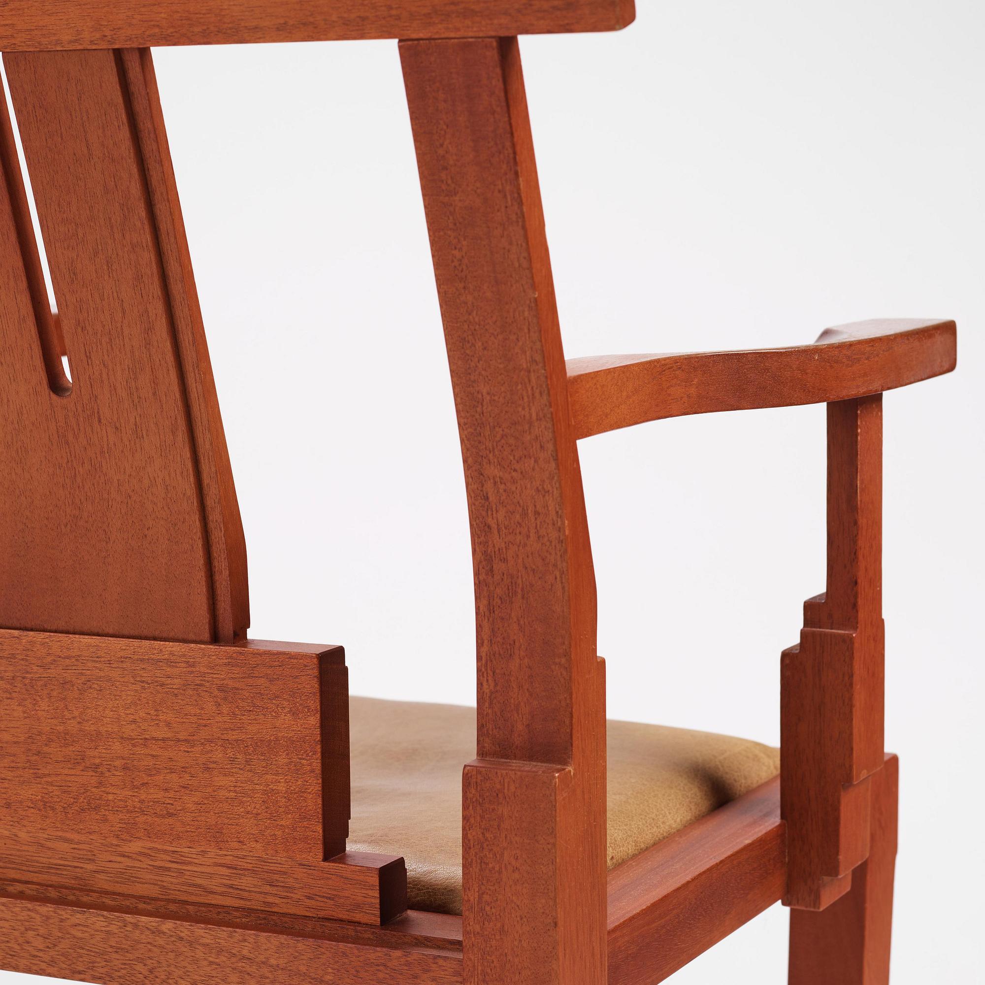 John Kandell, a set of six "Solitär" chairs, Källemo, Värnamo, post 1985.