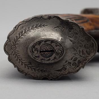 DUELLPISTOL / SLAGLÅSPISTOL, Liege, Belgien, 1800-talets mitt.