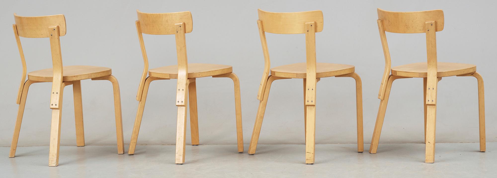 STOLAR, 4 st, Alvar Aalto, Artek.