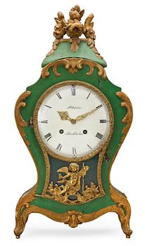 657. A Swedish Rococo 1760's bracket clock by J. Ekström.
