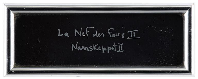 Ingrid Orfali, "Narrskeppet ll / La Nef des Fous II", 1985.