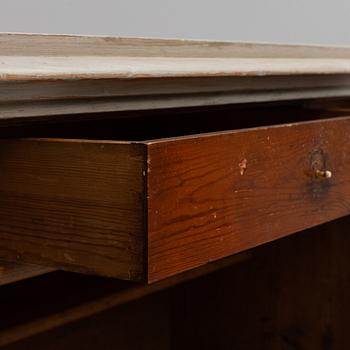 A painted cabinet, 19th century.