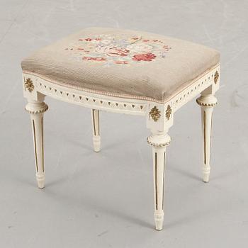 TABURETT, sengustaviansk, 1700/1800-tal.