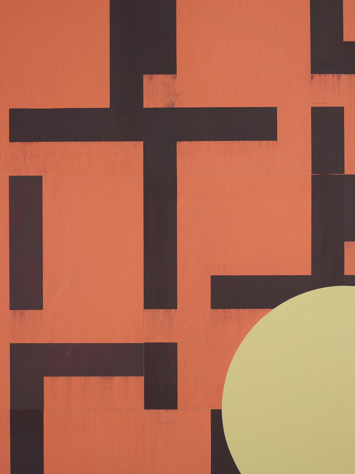 Olle Borg, signed and datead 2006 on verso. Oil and enamel on canvas (mounted on board).