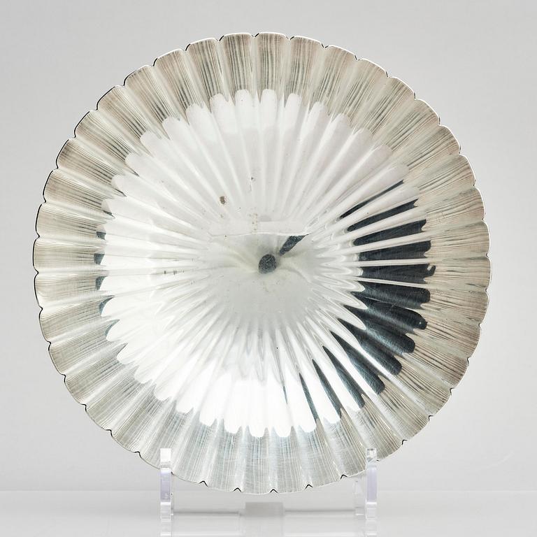 Georg Jensen, a sterling silver bowl, design no 856A, design Sigvard Bernadotte, Copenhagen 1945-77.