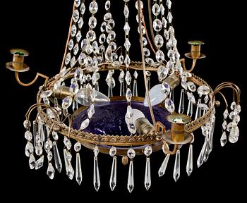 LJUSKRONA, sengustaviansk stil, höjd 55 cm, 1900-tal.
