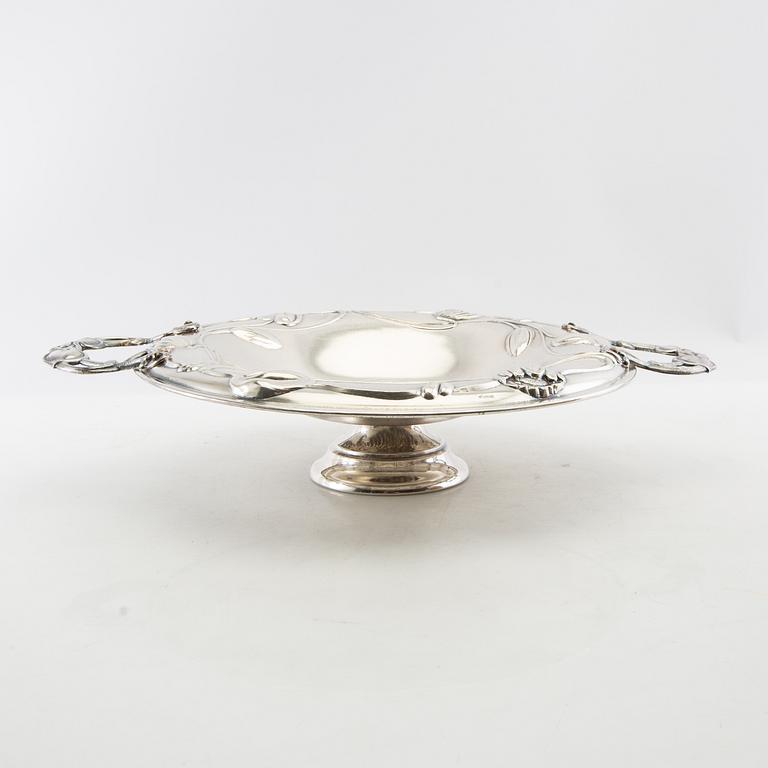 Plate Jugend GAB silver-plated, early 20th century.