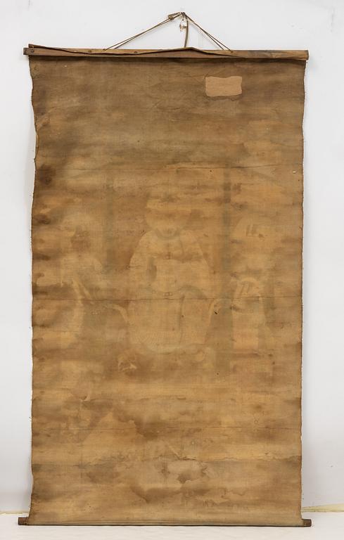 A Tibetan thangka, 20th century.