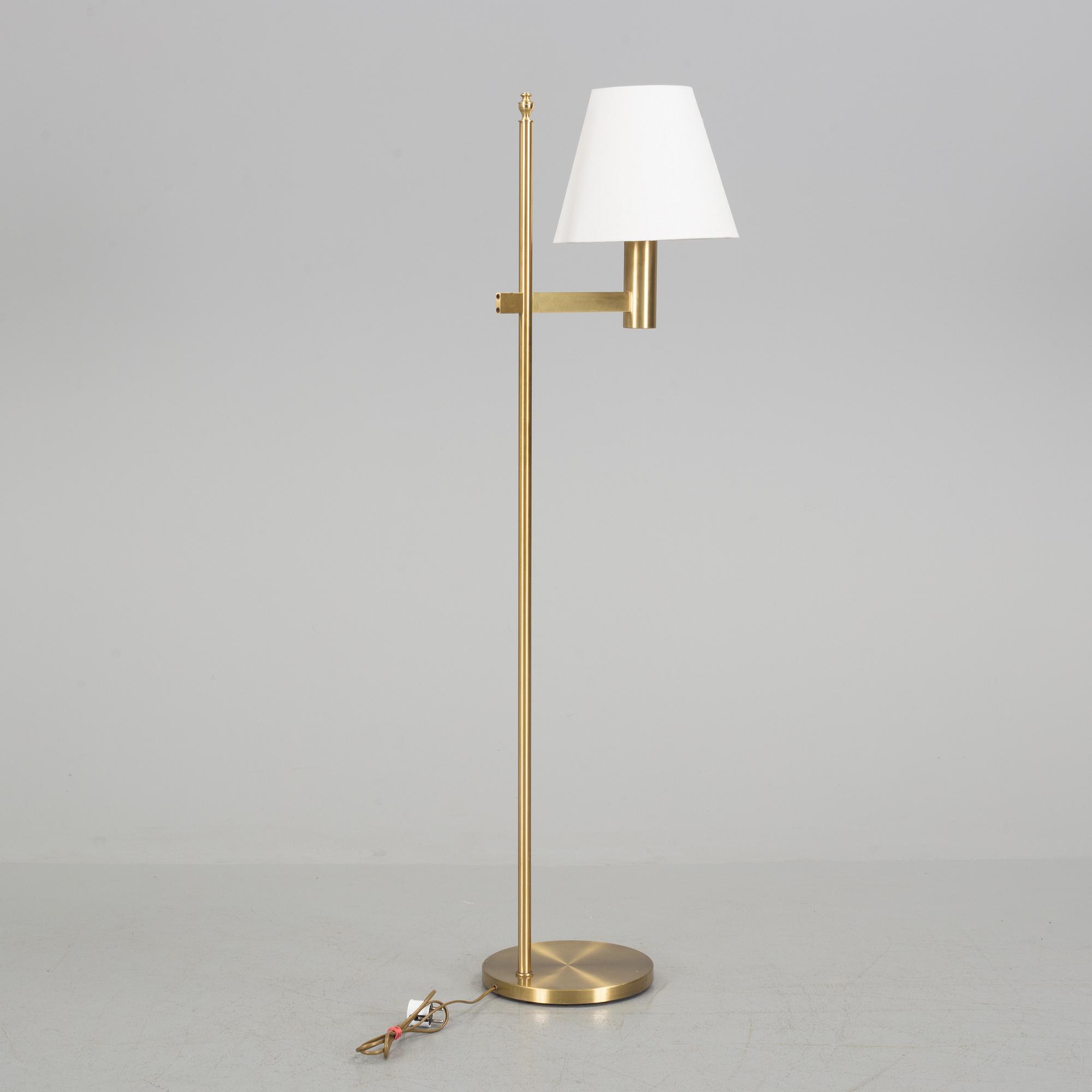 A brass standard light from ÅI, Norway, second half of the 20th Century.