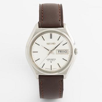 Seiko, Lord Matic, "Linen Dial", wristwatch, 37 mm.