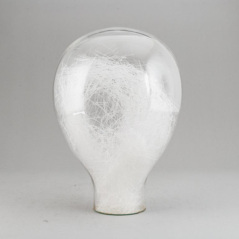 EVA ENGLUND, a glass sculpture, signed and dated 1973.