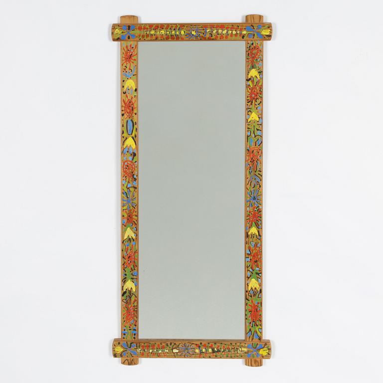 Uno Vallman, Mirror with Painted Frame.