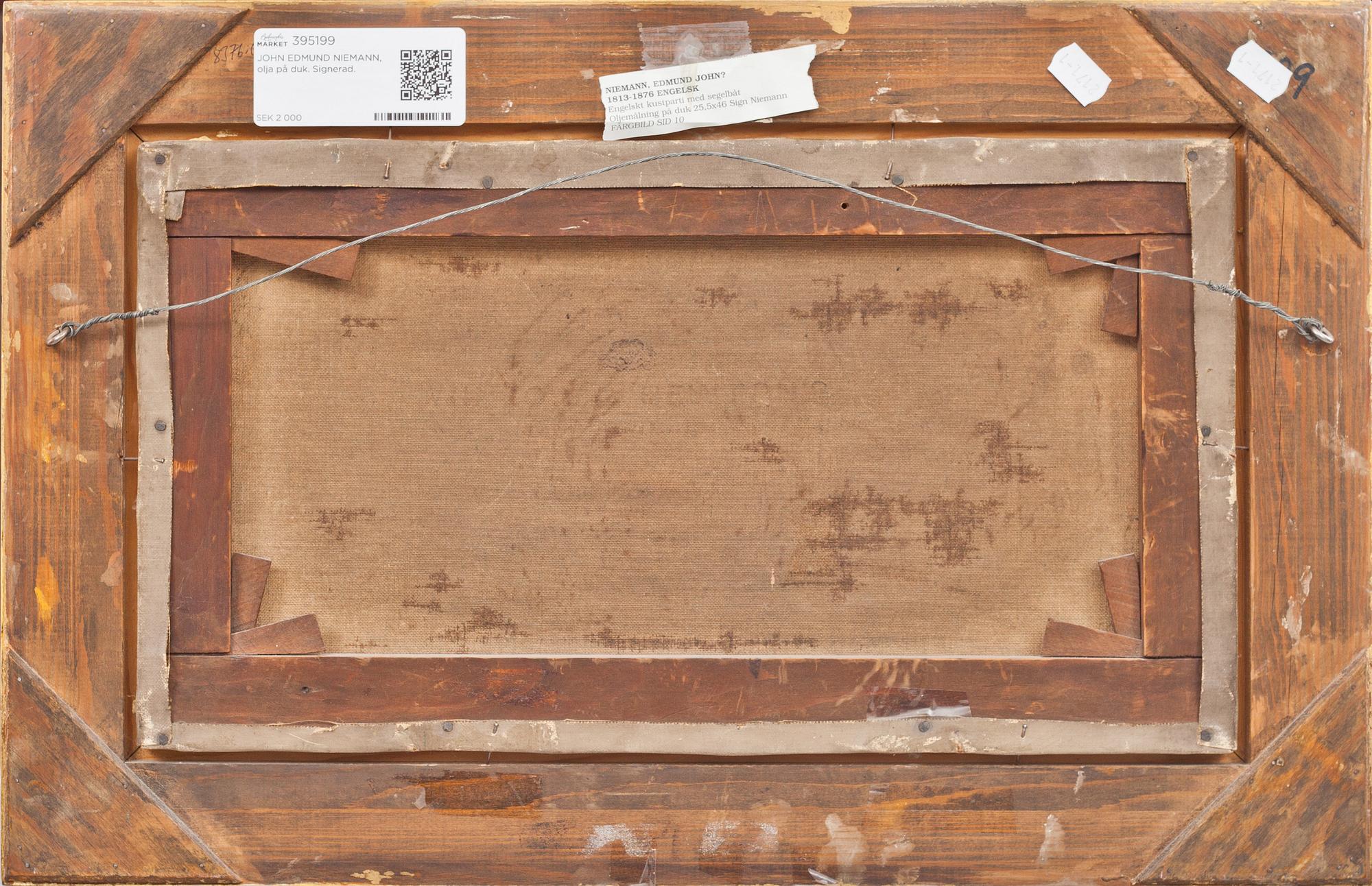 JOHN EDMUND NIEMANN, olja på duk. Signerad.