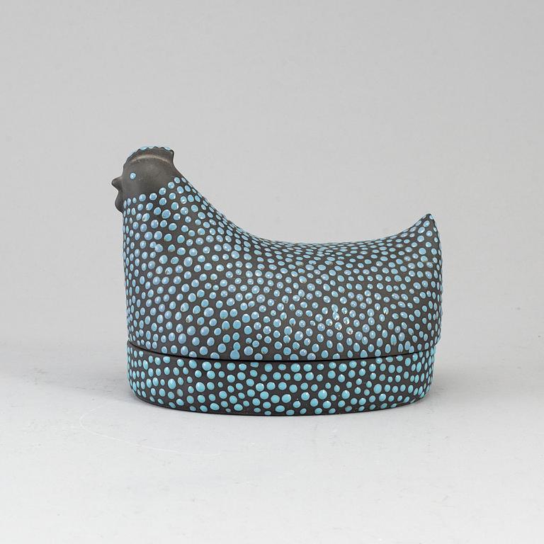 KAARINA AHO, keramik, "Munakana" (Ägghöna), Arabia. 1950-tal.