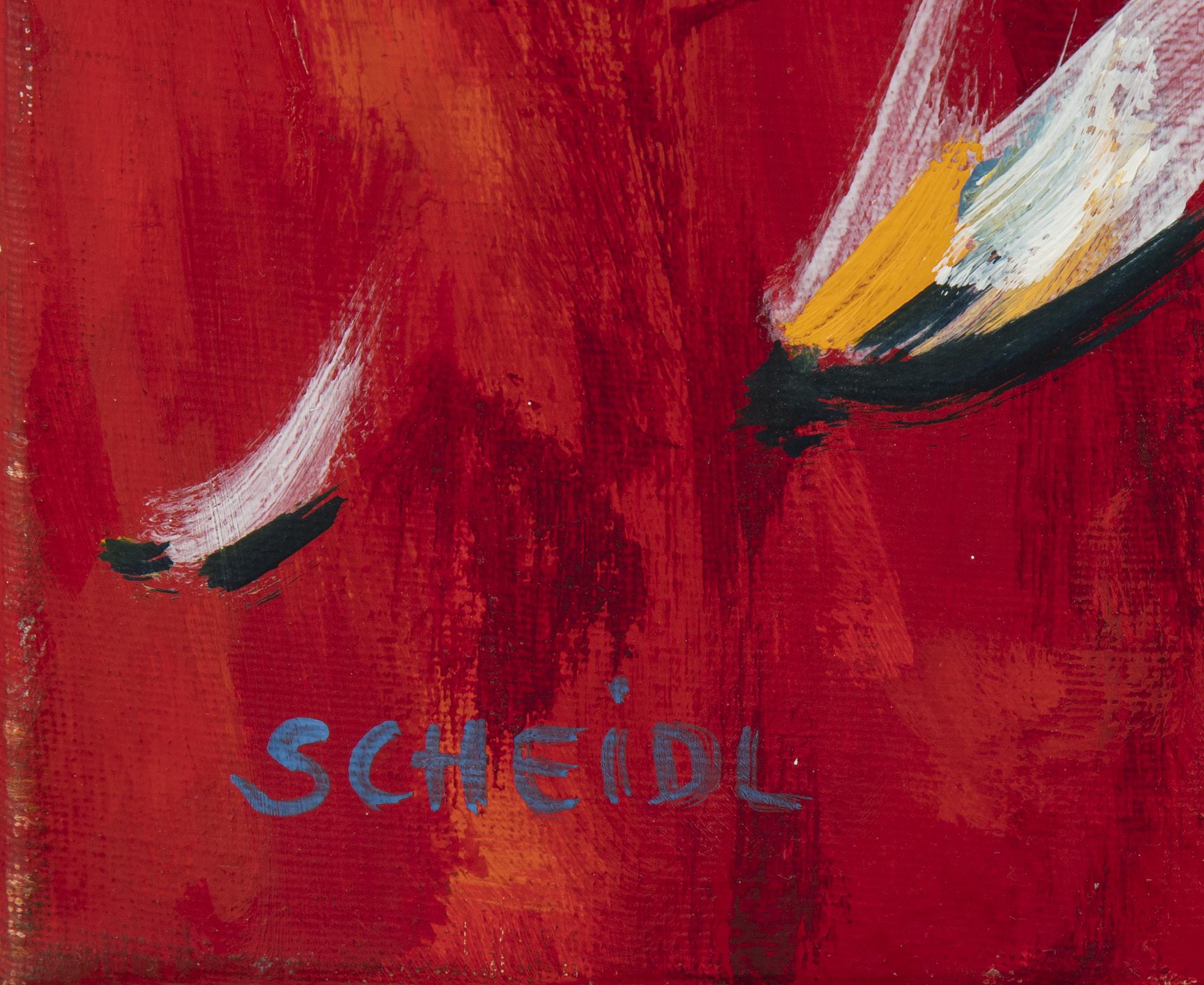 Roman Scheidl, oil on canvas, signed.