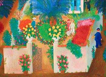 695. Lennart Jirlow, In the garden.