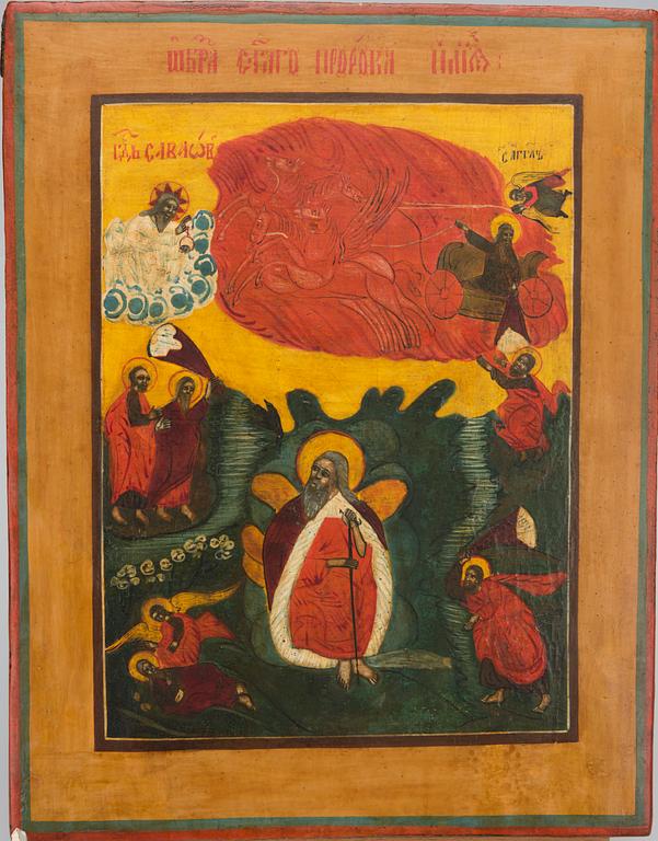 IKON, tempera på pannå, Ryssland 1800-tal.