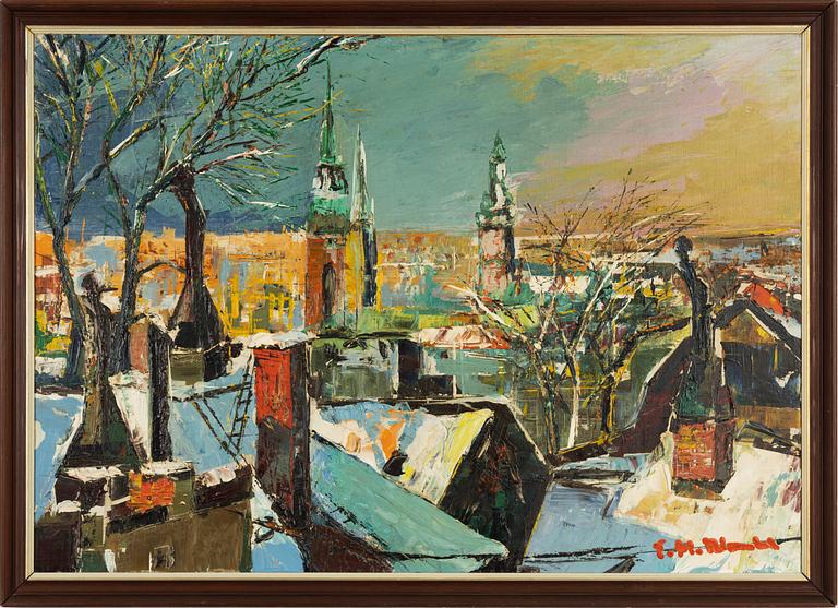 Helmut Mantel, oil on canvas, signed,