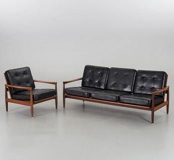 ERIK WØRTS, a sofa and armchair, "Kolding", IKEA, late 20th century,