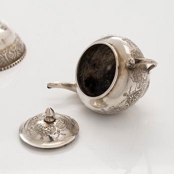 A Persian miniature silver samovar, first half/mid-20th century, Finnish import marks, Helsinki 1953.