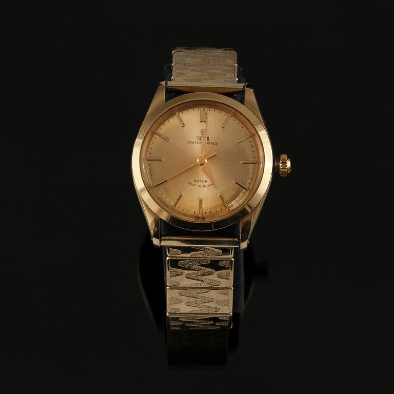 ARMBANSDUR, herr, 14 k guld, "Oyster Prince", Tudor, 1900-talets andra hälft.