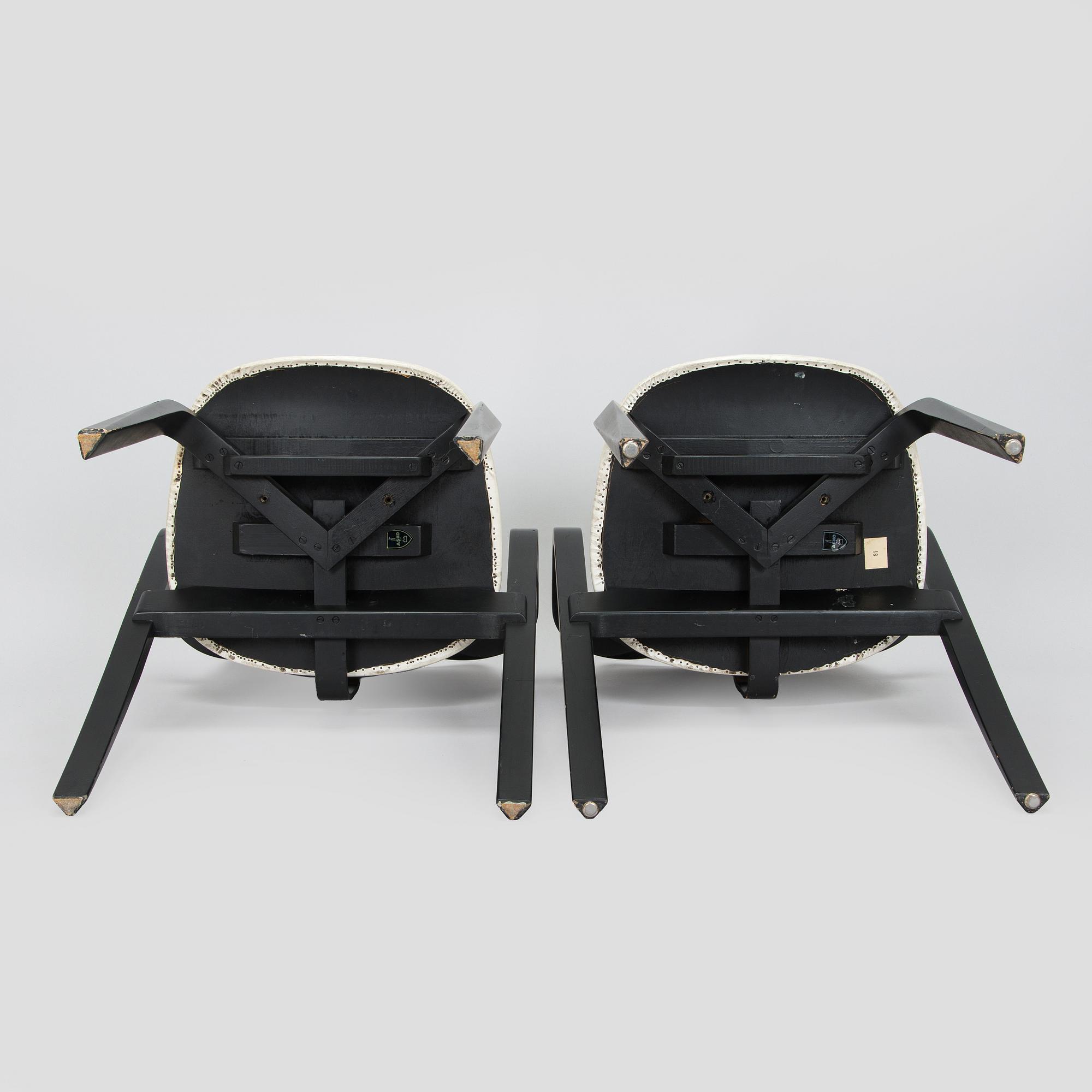 Ilmari Tapiovaara, a set of six 1960s 'Aslak' armchairs for Asko, Finland.
