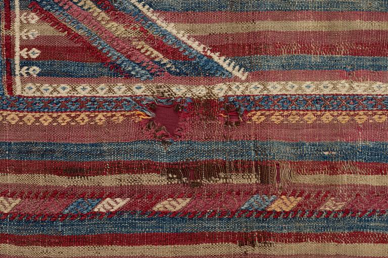 A Sofreh kilim, Central Anatolian, c 150 x 130 cm.