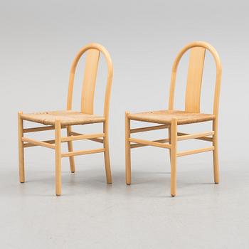 A set of six 20th century chairs.