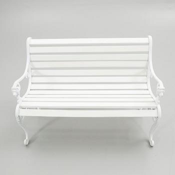Garden bench, 20th century.