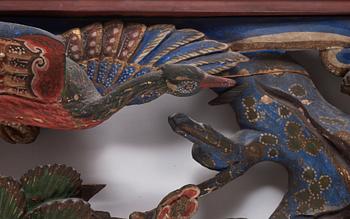 A wooden relief, Qing dynasty, 18th Century.