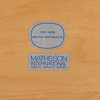 BRUNO MATHSSON and PIET HEIN, an "Ellips" lounge table.