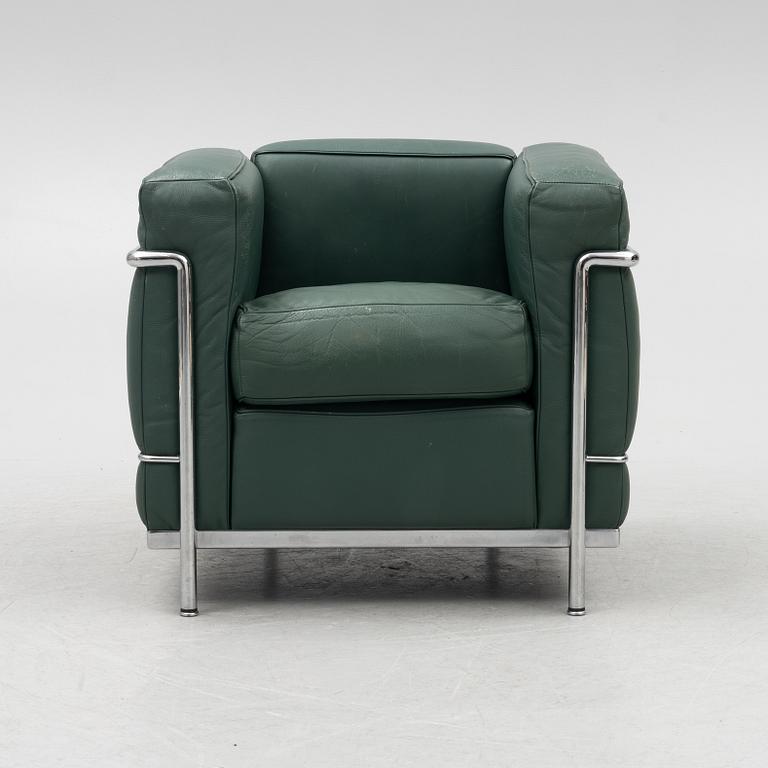 Le Corbusier, Pierre Jeanneret & Charlotte Perriand, a 'LC2' lounge chair, Cassina, Italy.