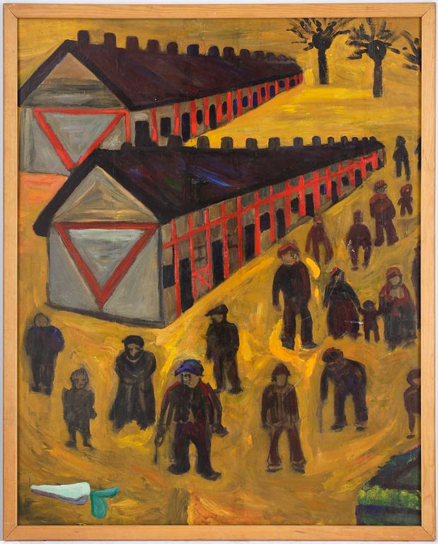 SVEN X:ET ERIXSON, olja på pannå.