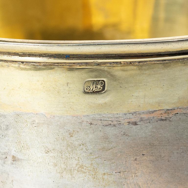 Bägare, silver, Königsberg, omkring år 1800.