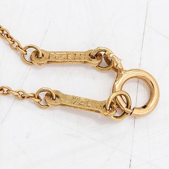 Tiffany & Co, Elsa Peretti, an 18K gold 'Open Heart' necklace.