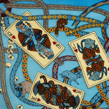 Hermès, sjal, "Dame de Coeur".