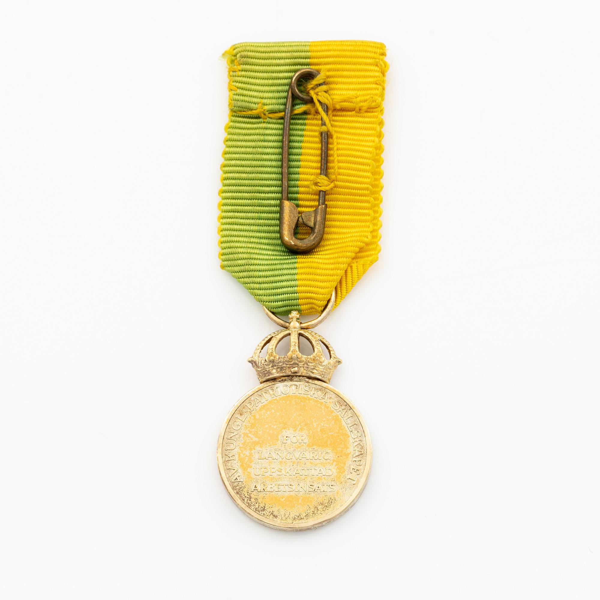Medal, Carl XVI Gustaf, Royal Patriotic Society,