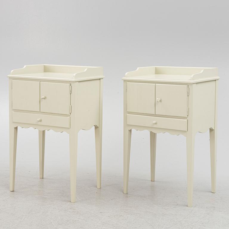 Nightstands, a pair, Gustavian style, contemporary manufacture.