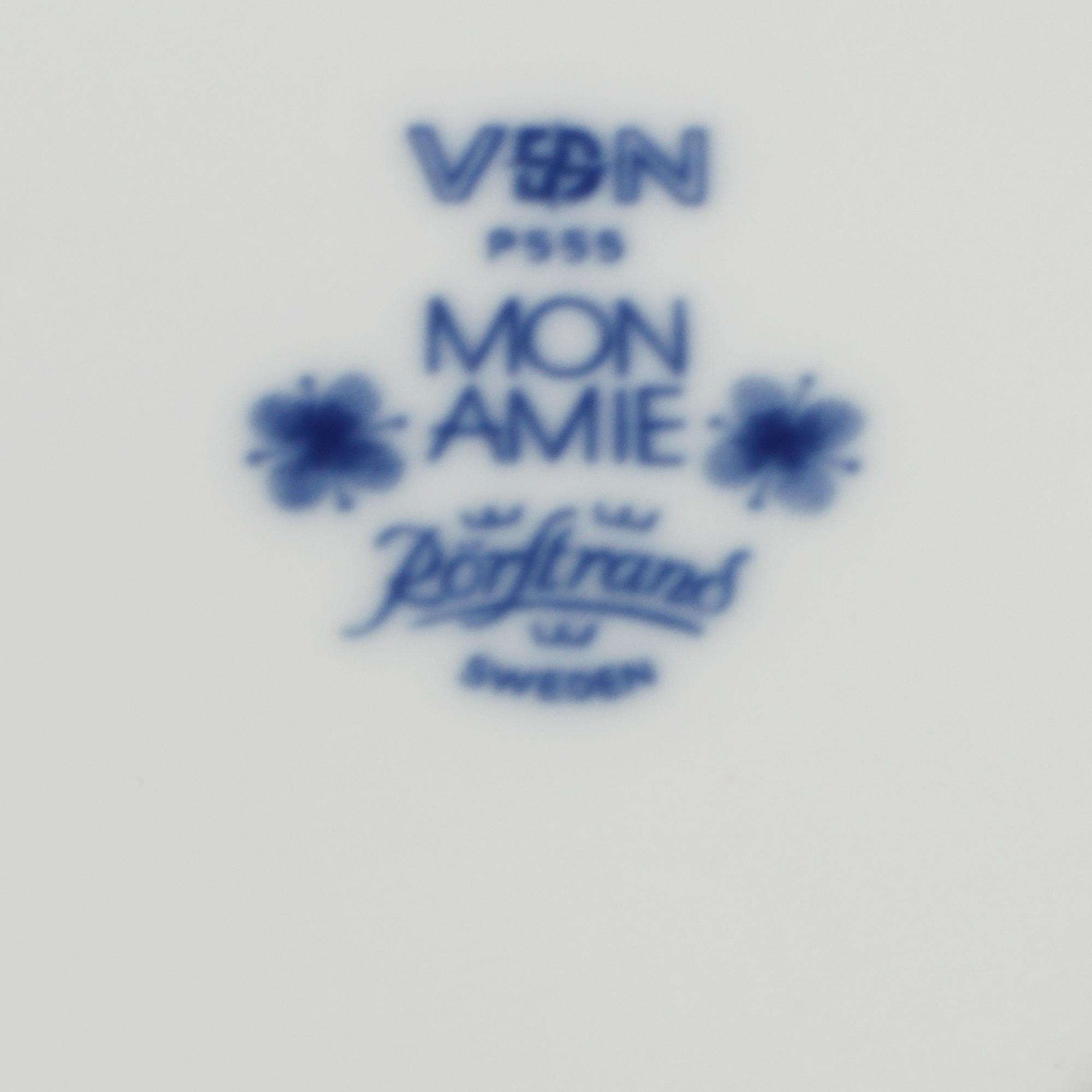 MATSERVIS, 35 delar, "Mon Amie", Marianne Westman, Rörstrand, 1900-talets andra hälft.