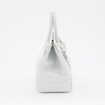 RALPH LAUREN, a white leather handbag, "Ricky bag".