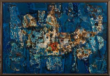 LARS GYNNING, collage, signerad och daterad -61.