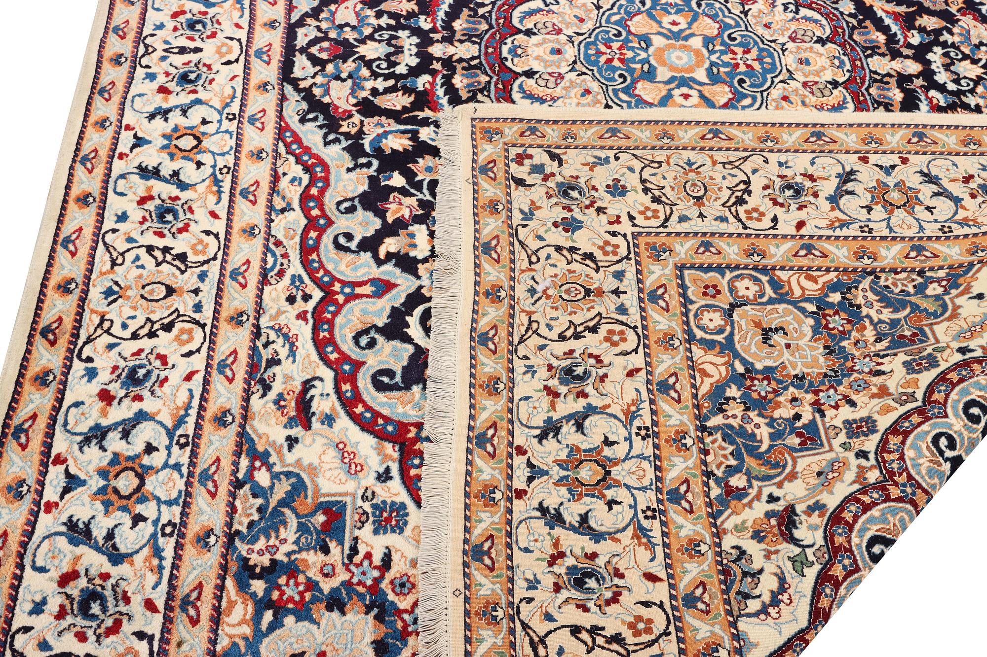 Matta, Nain, part silk, ca 302 x 204 cm.