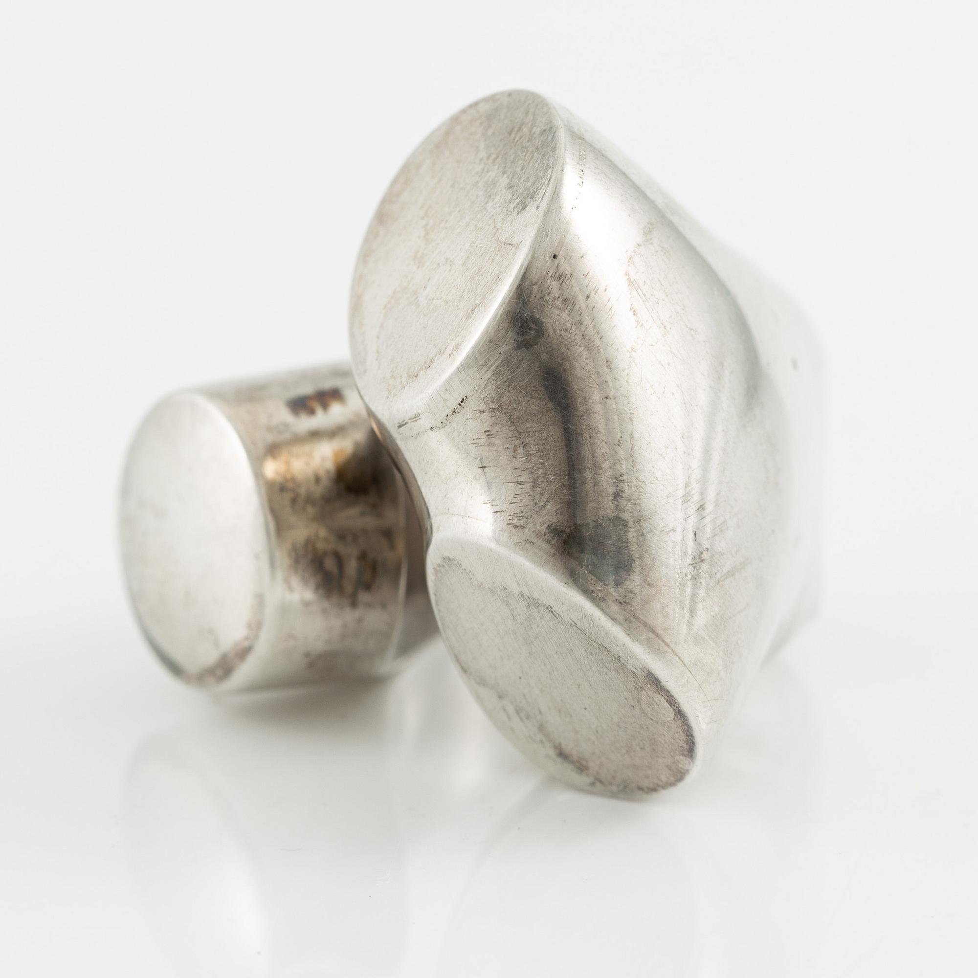 Jan-Christer Lundqvist, ring, sterlingsilver, Skövde 1975.